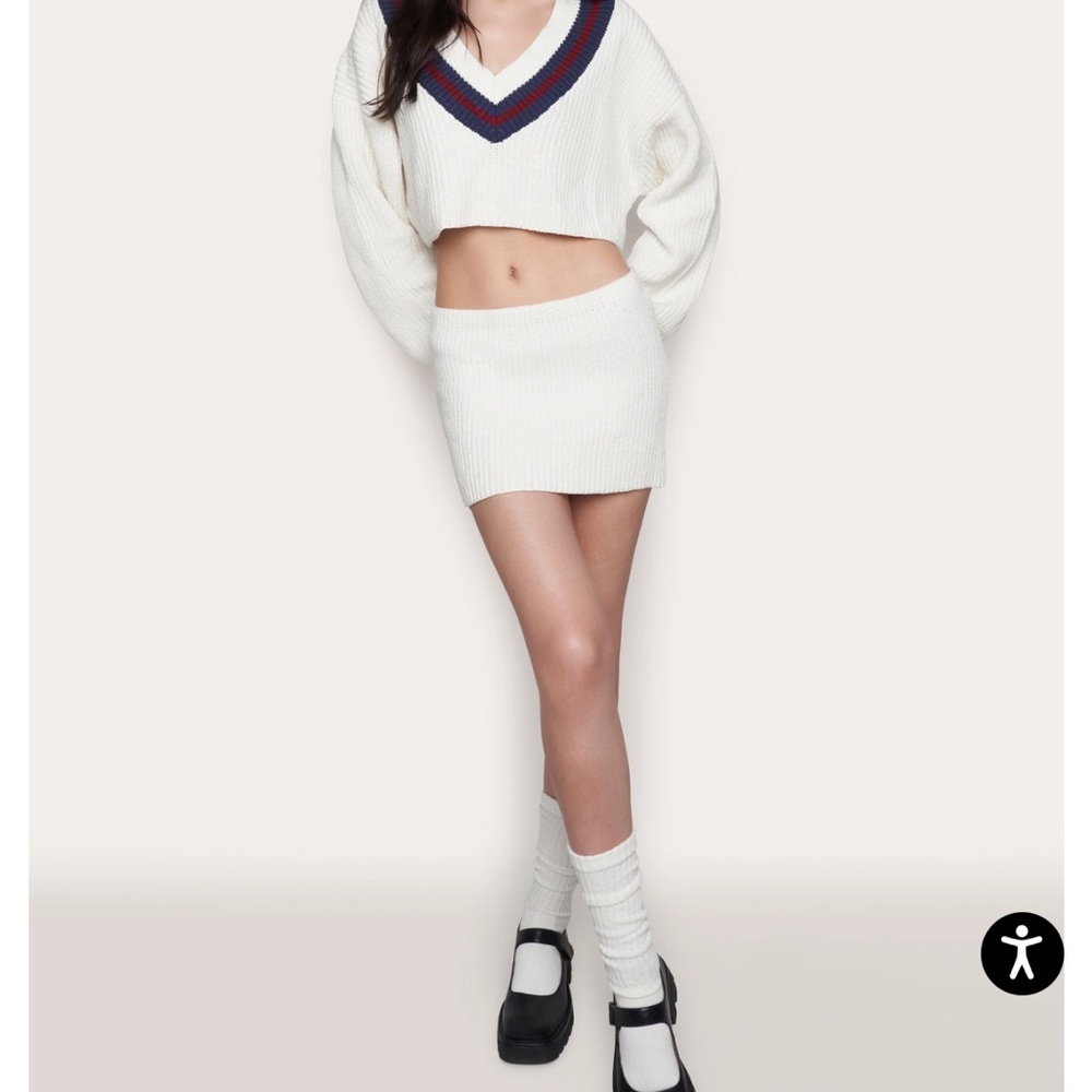 GUIZIO X CHAMPION Ribbed Mini Skirt